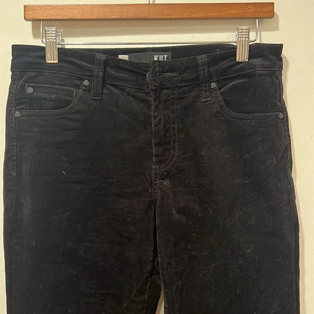 Kut from the‎ Kloth Diana Corduroy Relaxed Fit Skinny - Black - Size 4